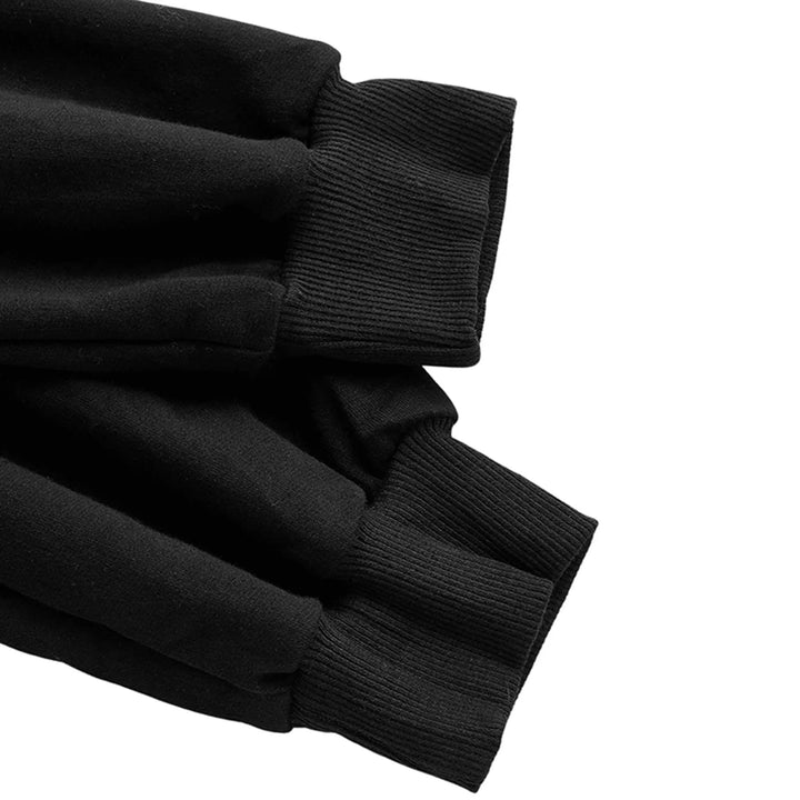 Irregular Cropped Long Sleeve Hoodie