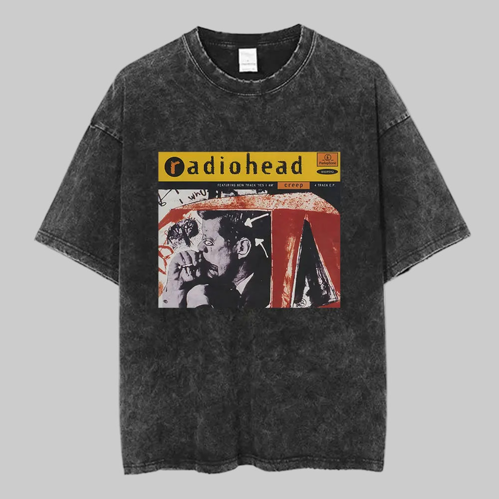 Radiohead Unisex Washed Cotton Tees