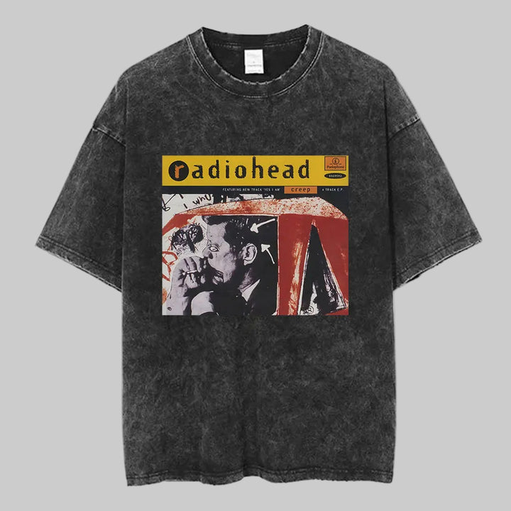 Radiohead Unisex Washed Cotton Tees