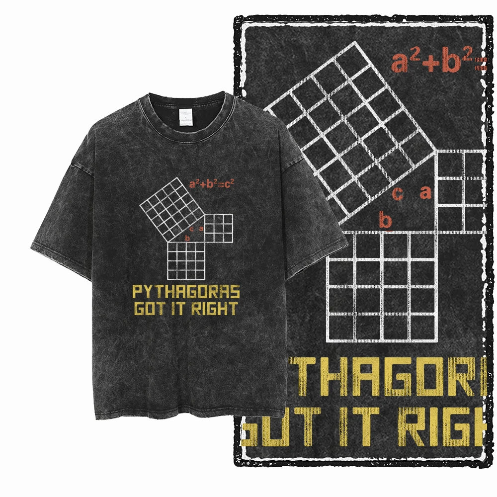Printed Cotton Acid-Washed Graphic Unisex T-Shirt