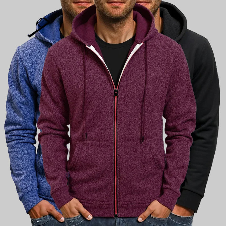 Long Sleeve Zip-Up Athletic Hoodie