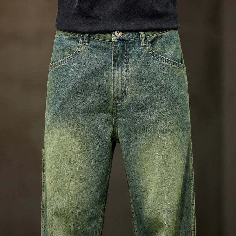Casual Retro Wide-Leg Baggy Jeans