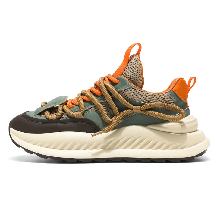 Versatile Casual Lace-Up Chunky Sneakers