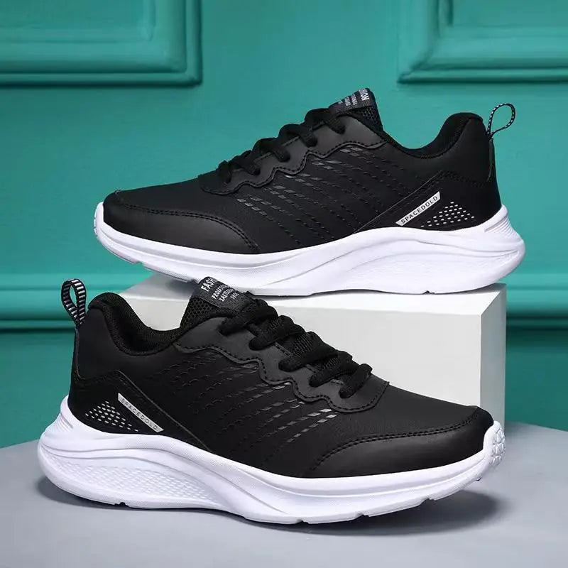Waterproof Leather Chunky Sneakers