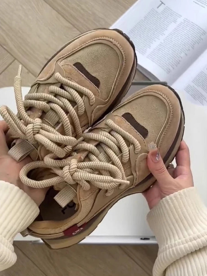 Retro Luxury Suede Sneakers