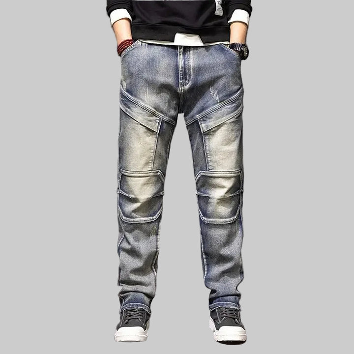 Multi-pocket Straight Fit Y2K Cargo Jeans