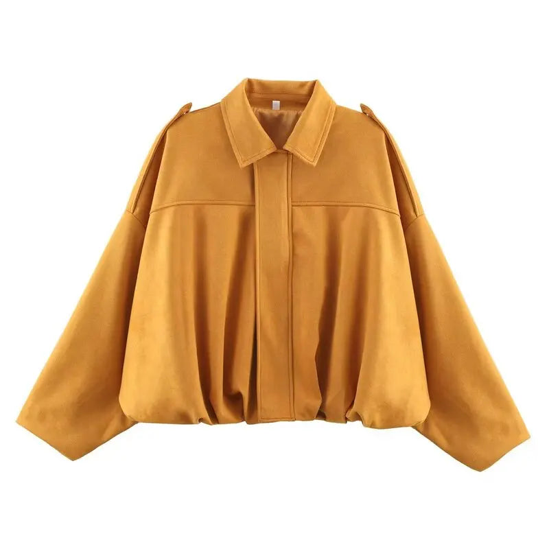 Spring Velvet Feel Pilot Coat