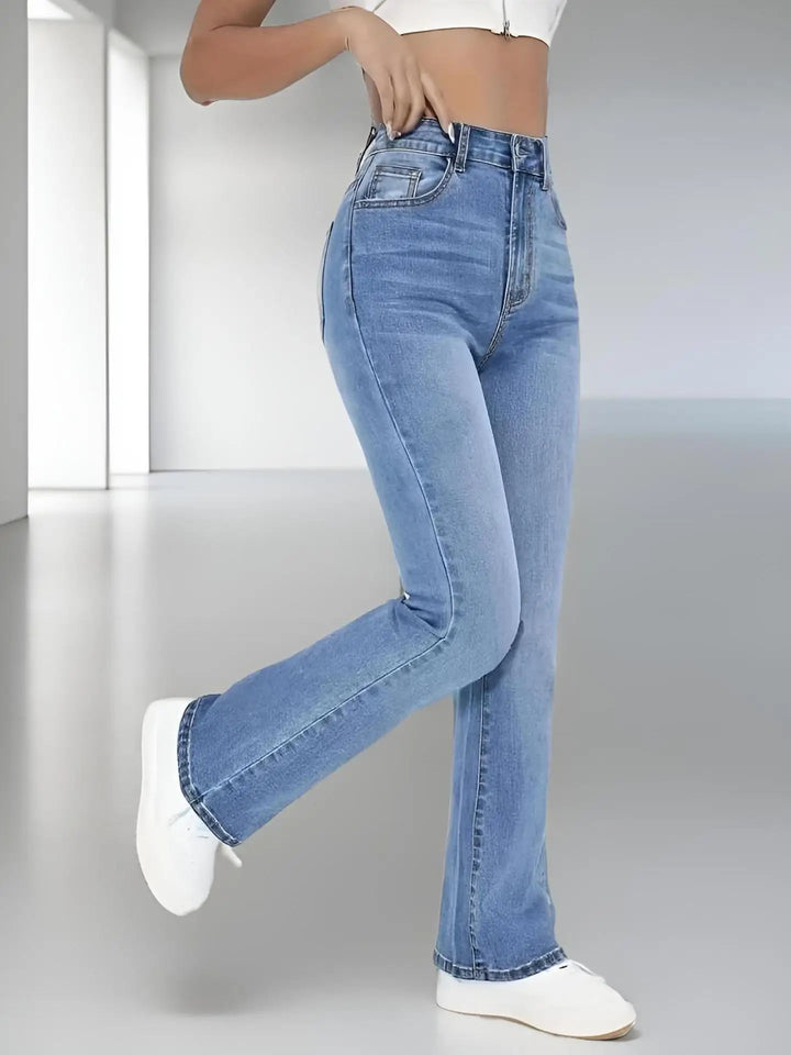 Trendy High-Waisted Slimming Jeans