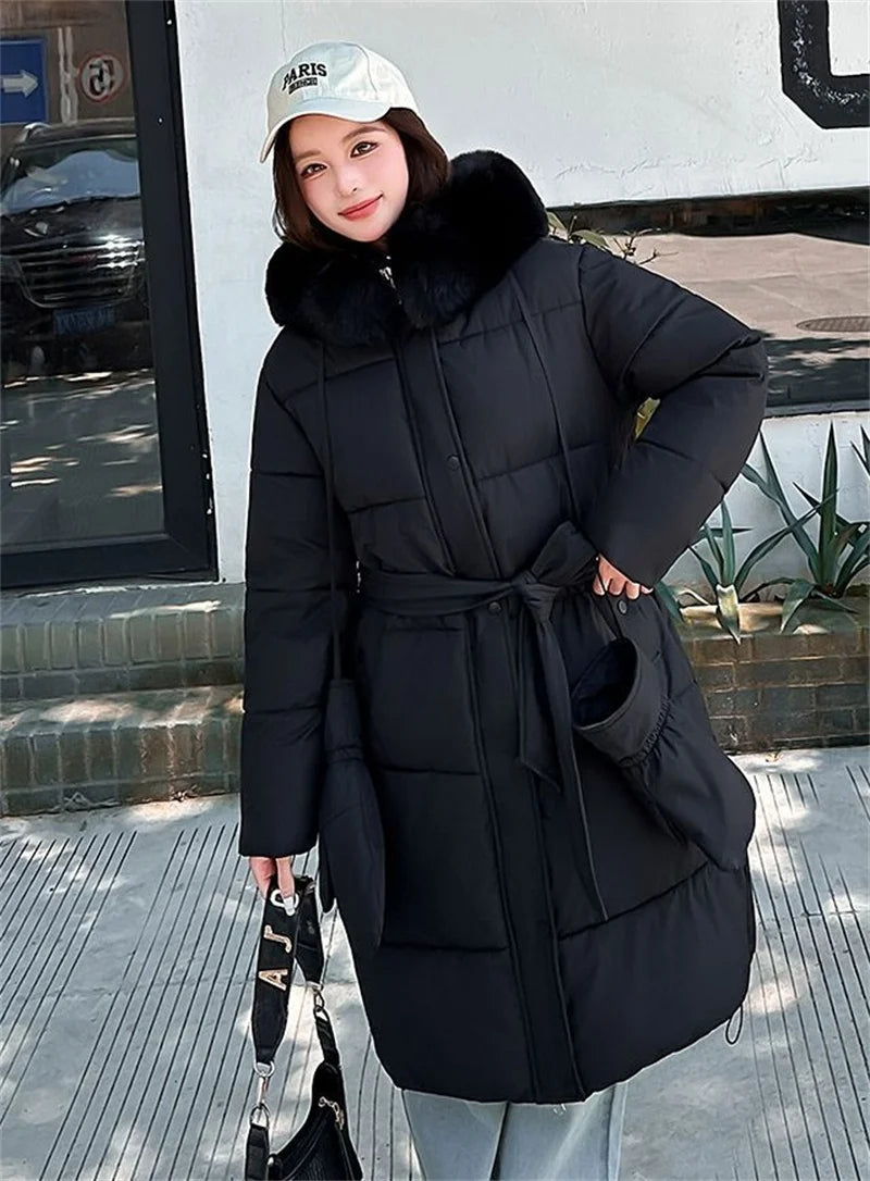 High-Quality Cotton Padded Stylish Winter Down Parka Coat