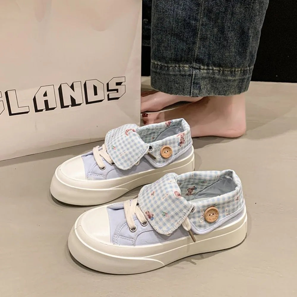 Soft High-Top Canvas Sneakers