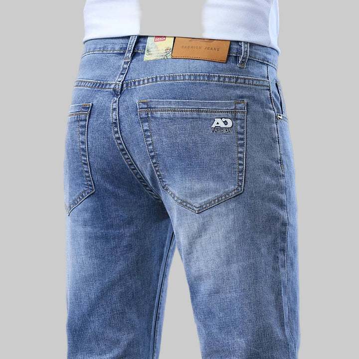 Light Blue Slim Fit Stretch Jeans