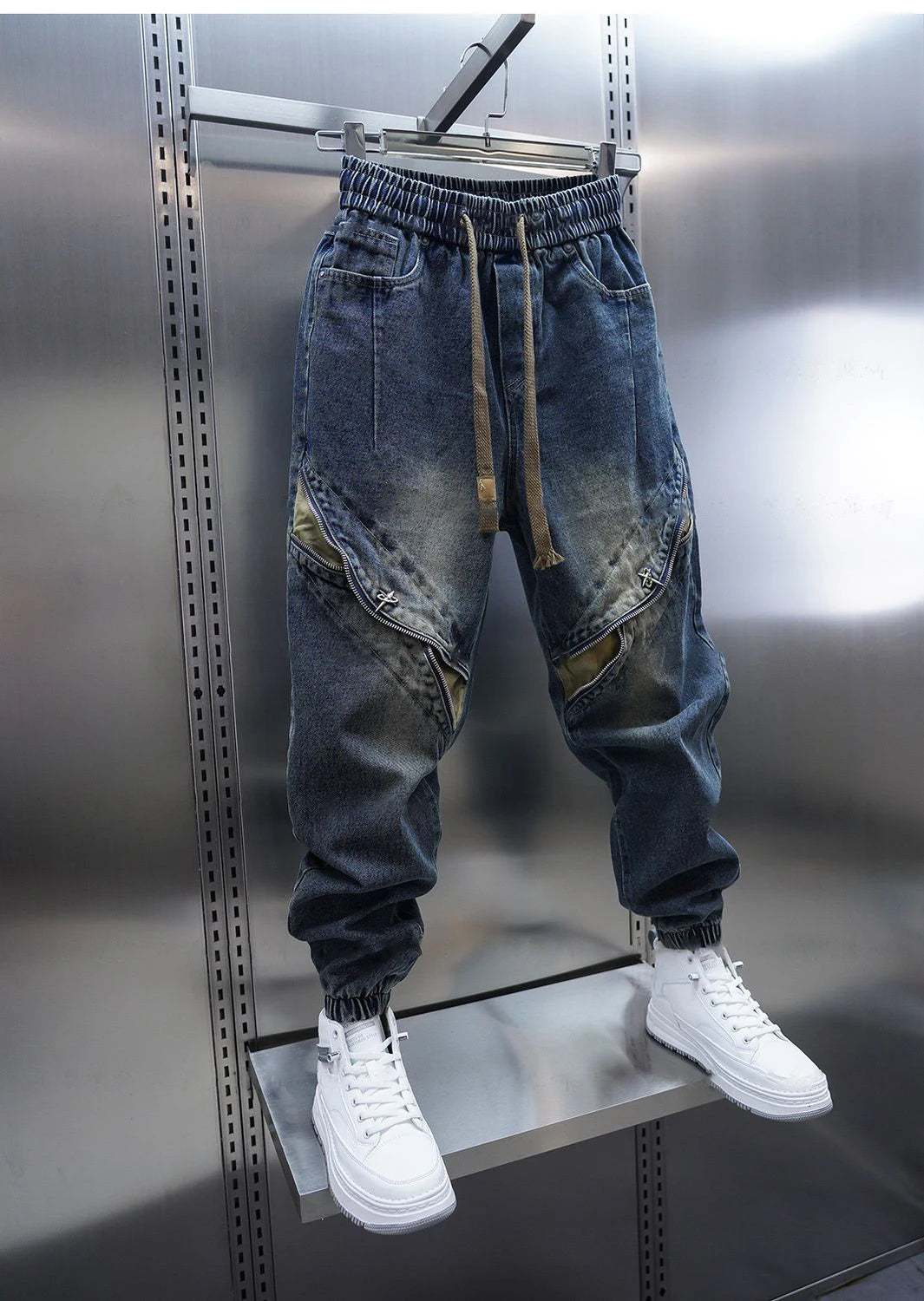 Trendy Patchwork Harajuku Hip-Hop Street Jeans