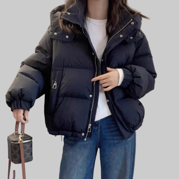 Korean-Style Loose Hooded Jacket