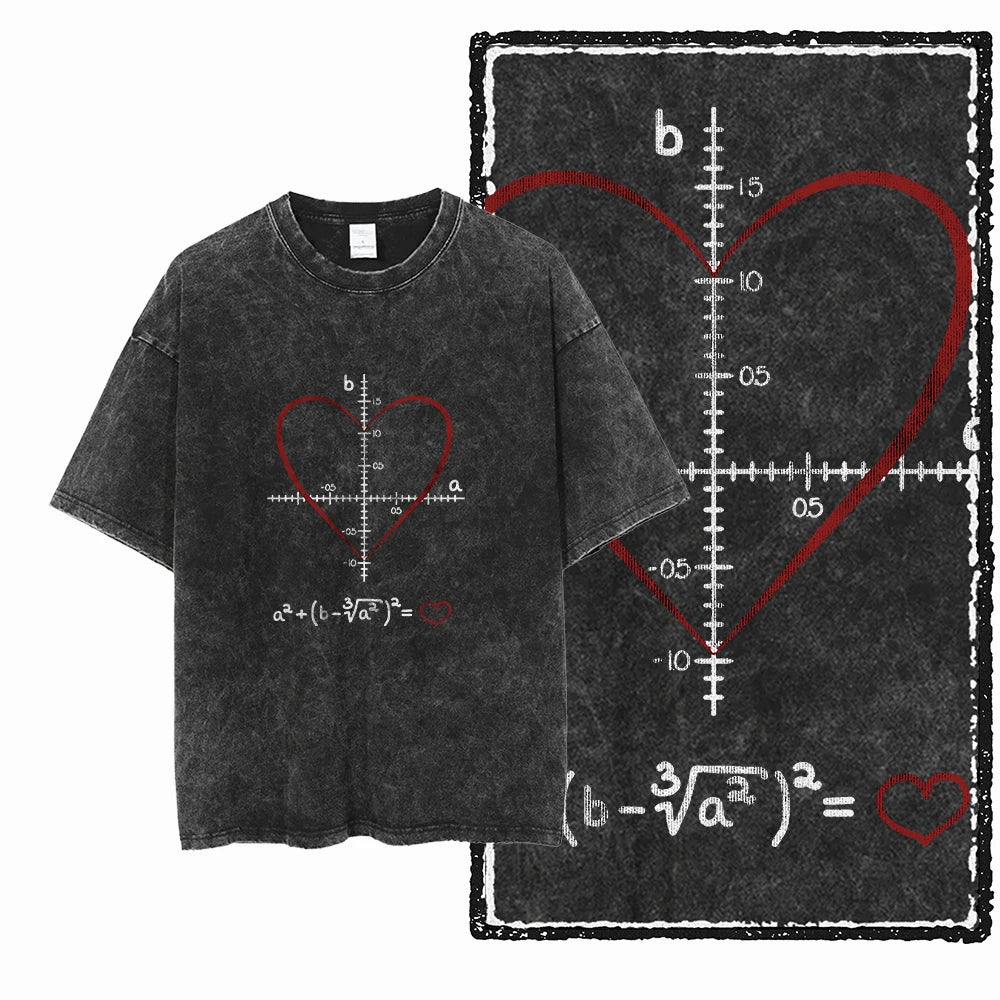 Printed Cotton Acid-Washed Graphic Unisex T-Shirt