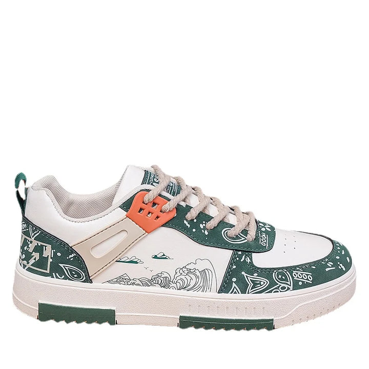 Trendy Breathable Lace-Up Sneakers