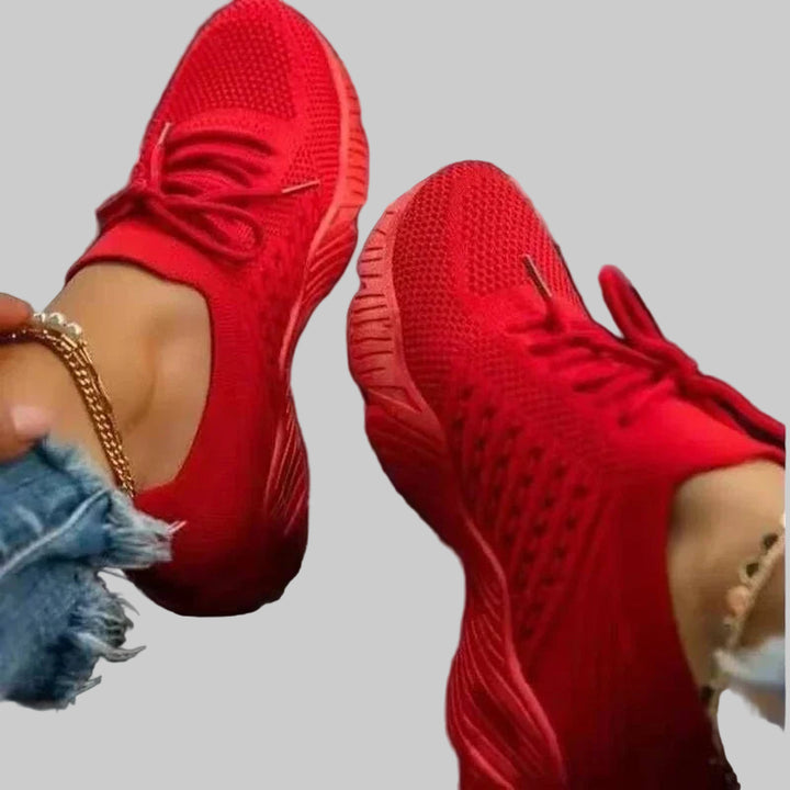 Breathable Mesh Casual Lace-Up Sneakers