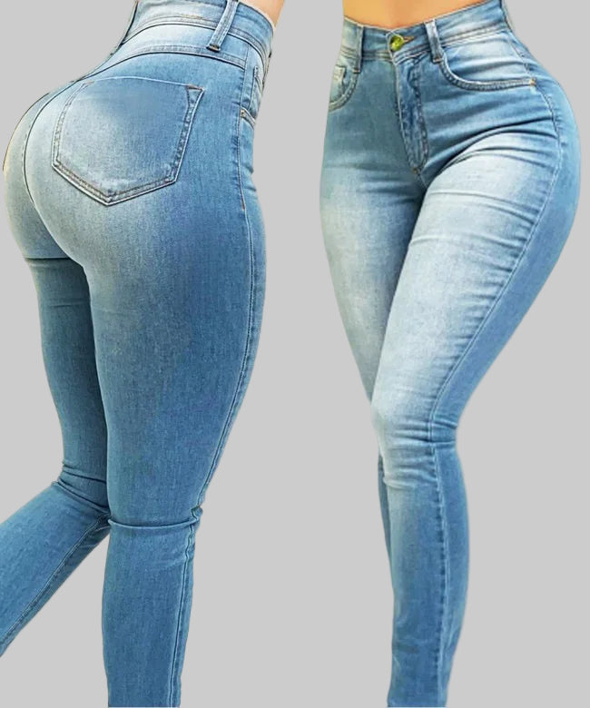 Sexy High-Waisted Slim Shaping Denim Jeans