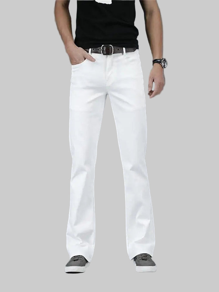 Mid-Rise Micro-Flare Stretch Slim Bootcut Pants