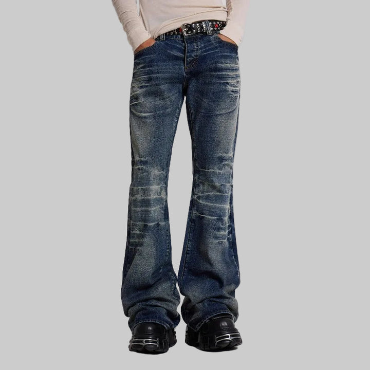 Vintage Gothic Y2K Mid Flared Bootcut Jeans