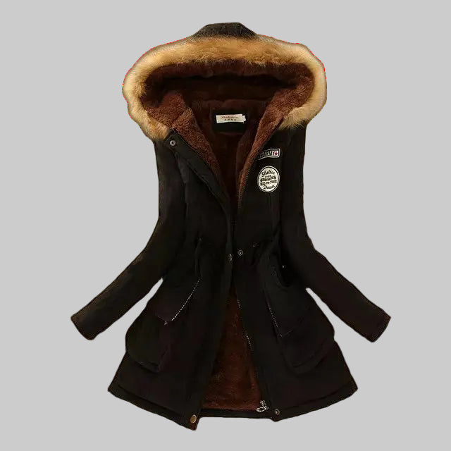 CHELSEY ™| Slim Fit Hooded Parka Cotton Padded Jacket