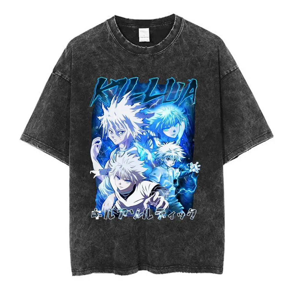 Vintage Washed Hunter x Hunter Logo T-Shirt