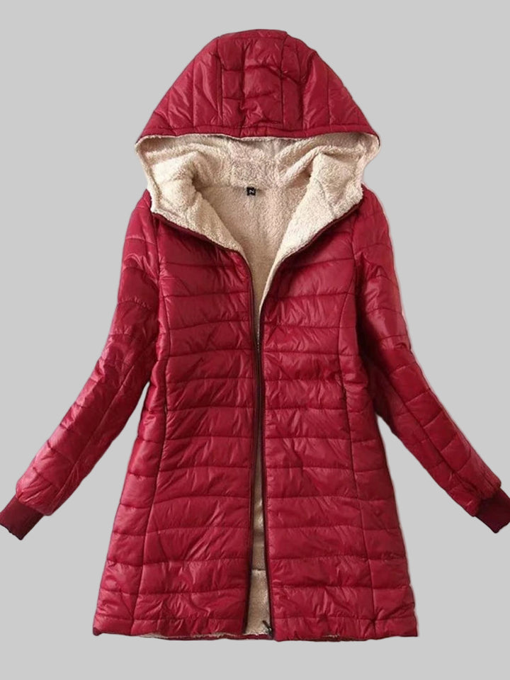 Mid-Length Hooded Jacket