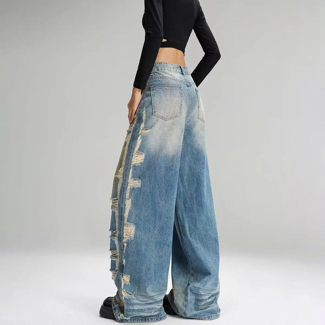 Retro Trending Distressed Jeans
