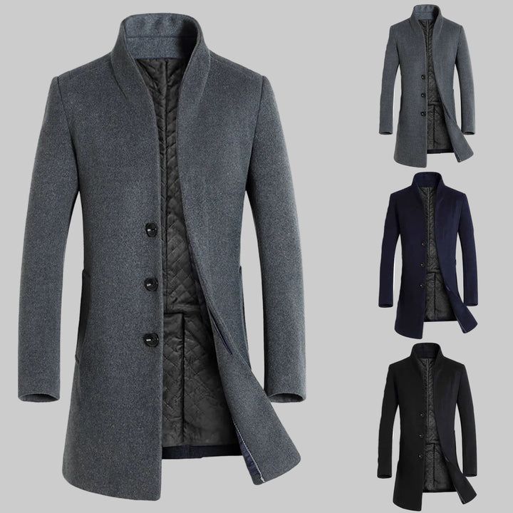 Single-Breasted Lapel Collar Long Sleeve Pocket Jacket