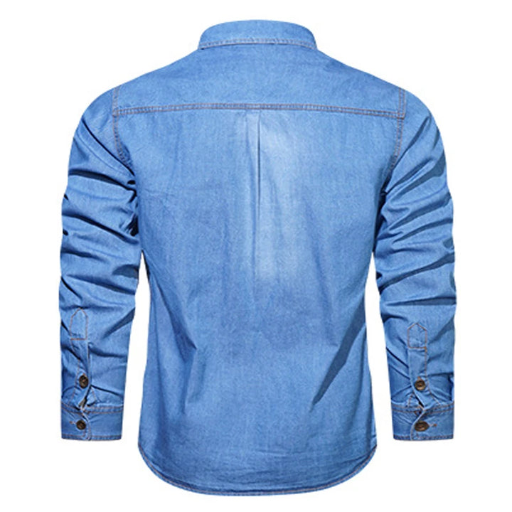 Pure Cotton Bamboo Washed Denim Shirt
