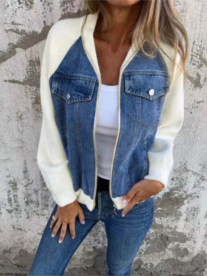 Patchwork Casual Denim Jacket
