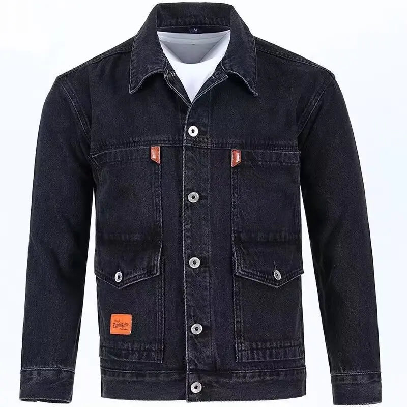 Loose American Denim Workwear Jacket