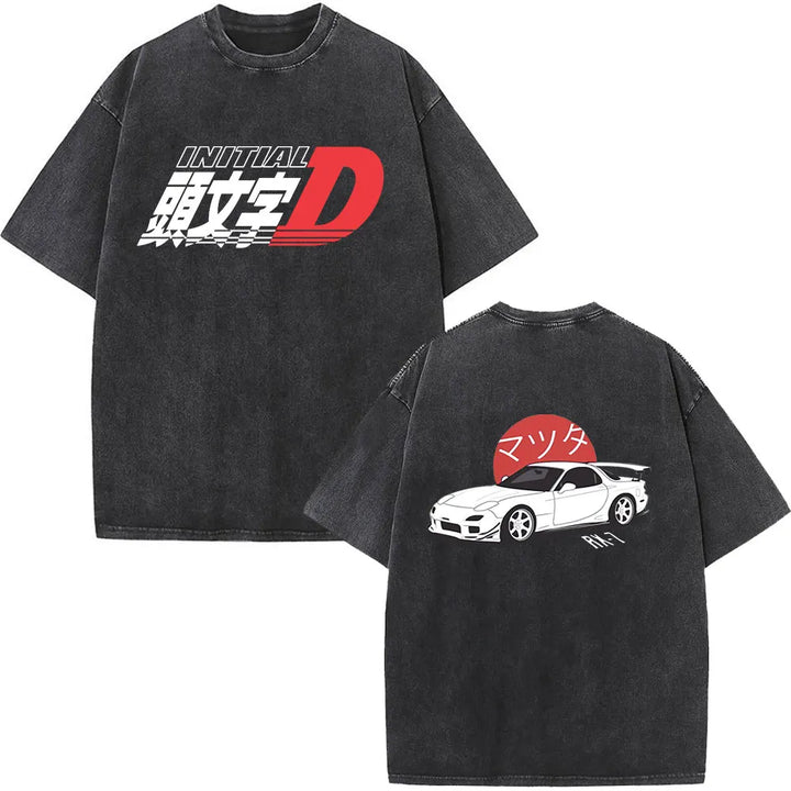 Anime Initial D Drift AE86 & JDM Vintage T-Shirt