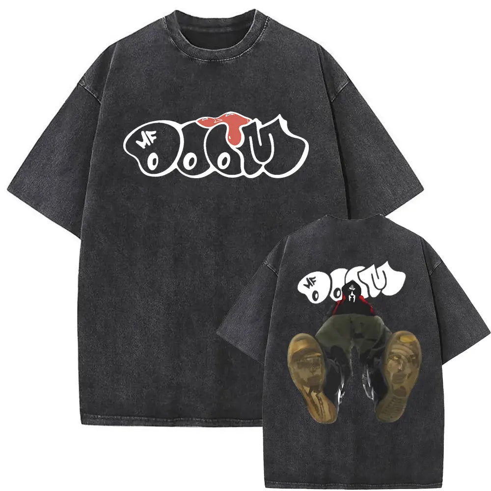 Retro Rapper Mf Doom Graphic Print Tshirt