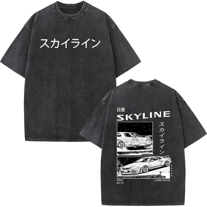 Anime Initial D Drift AE86 & JDM Vintage T-Shirt