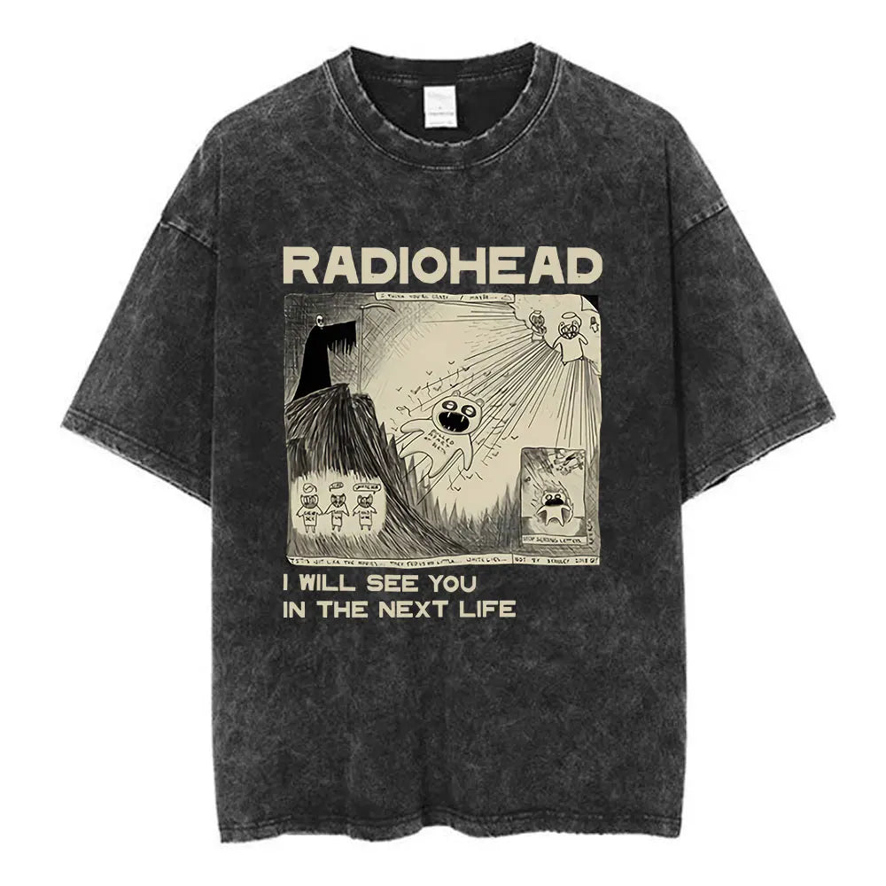 Radiohead Unisex Washed Cotton Tees