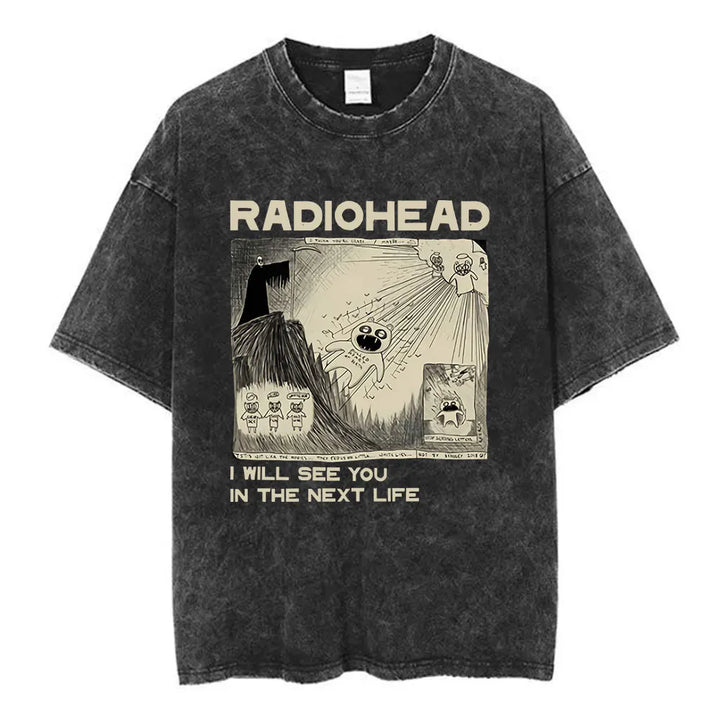 Radiohead Unisex Washed Cotton Tees