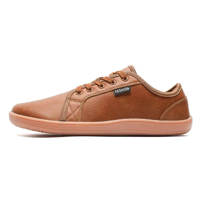Barefoot Unisex Wide Width Leather Walking Shoes