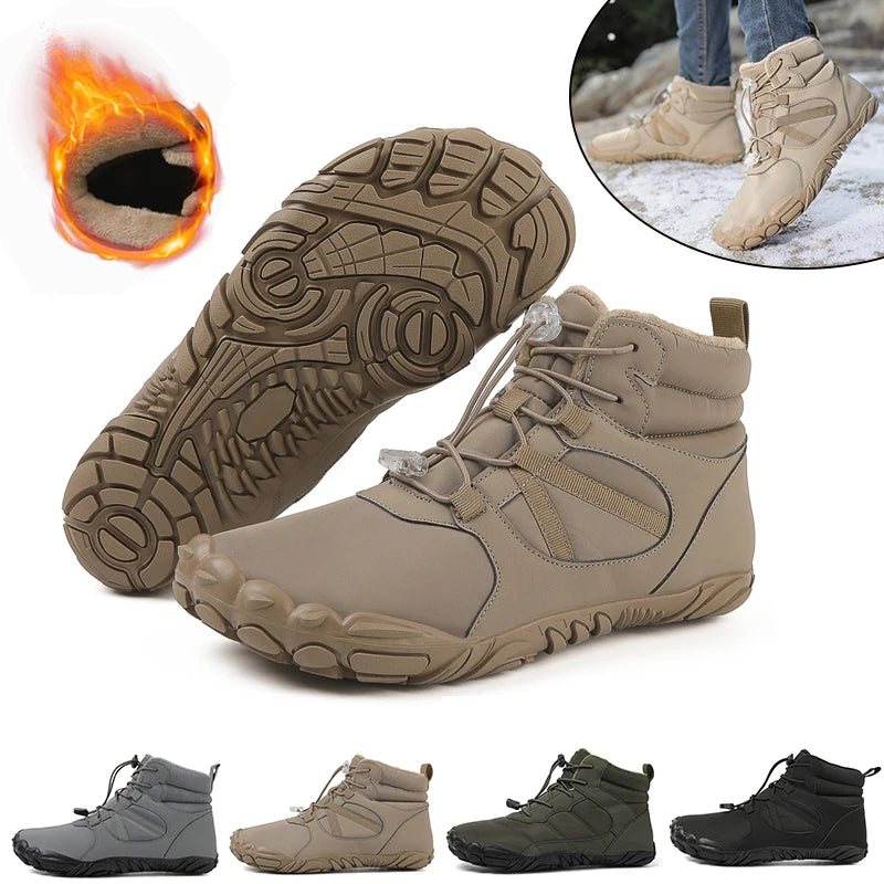 Unisex Waterproof Barefoot Winter Hiking Boots