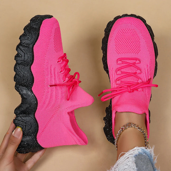 Lightweight Breathable Knit Slip-On Sneakers