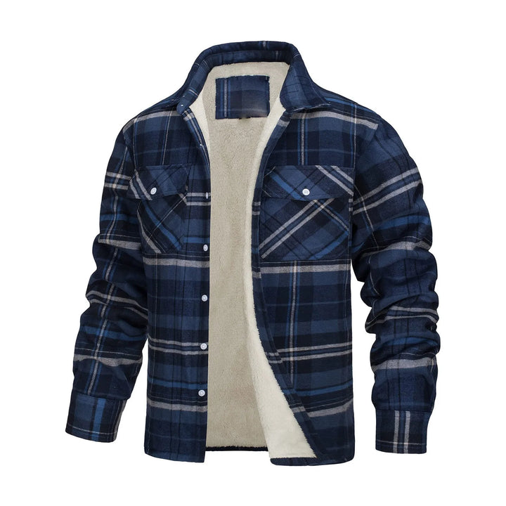 Plaid Plush Lined Warm Winter Top