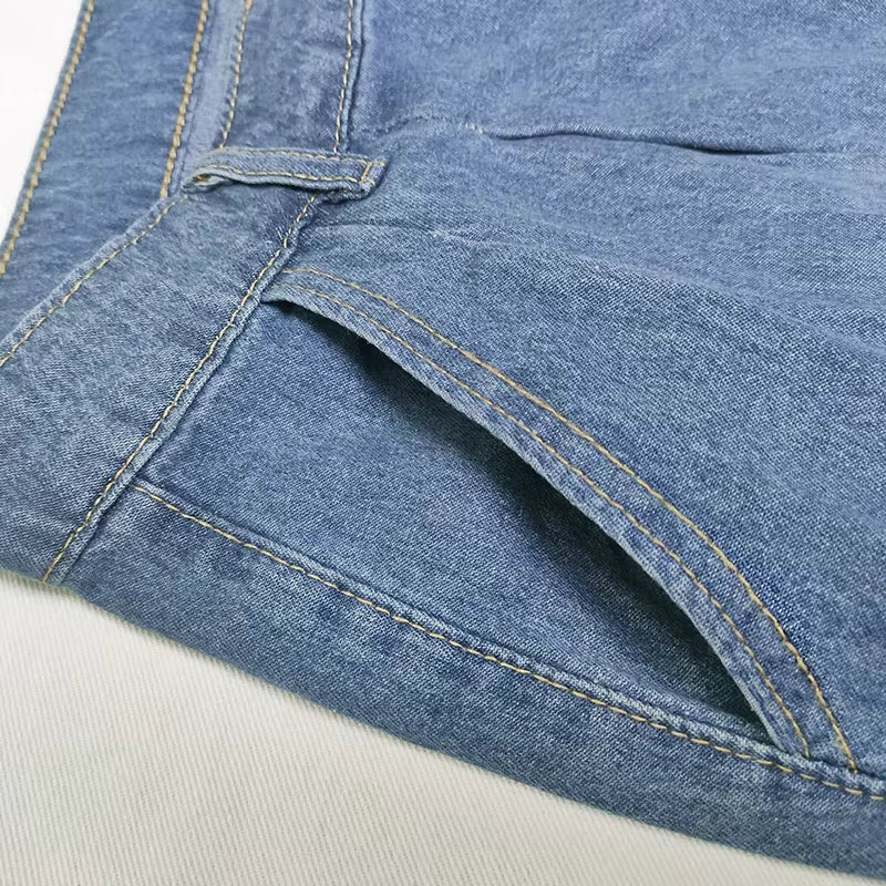 Luxe Wide-Leg Denim Jeans