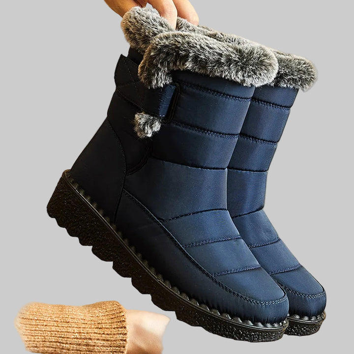 Winter Waterproof Low Heel Ankle Boots
