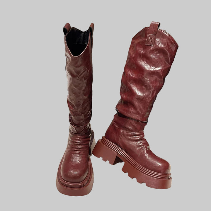 Winter Knee-High Plush Boots