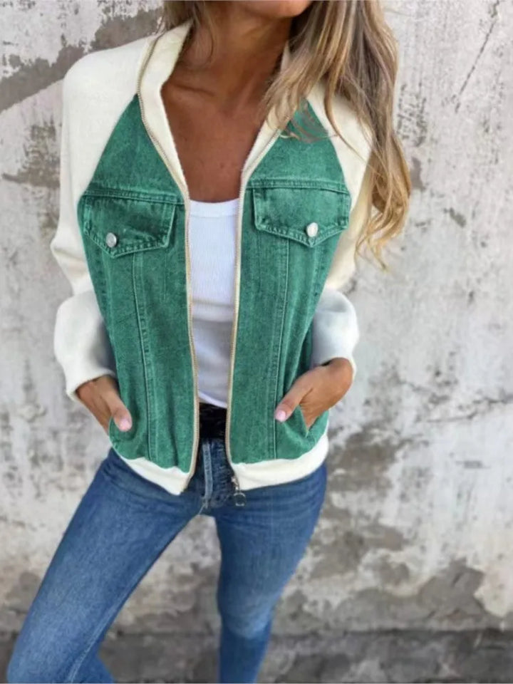 Patchwork Casual Denim Jacket