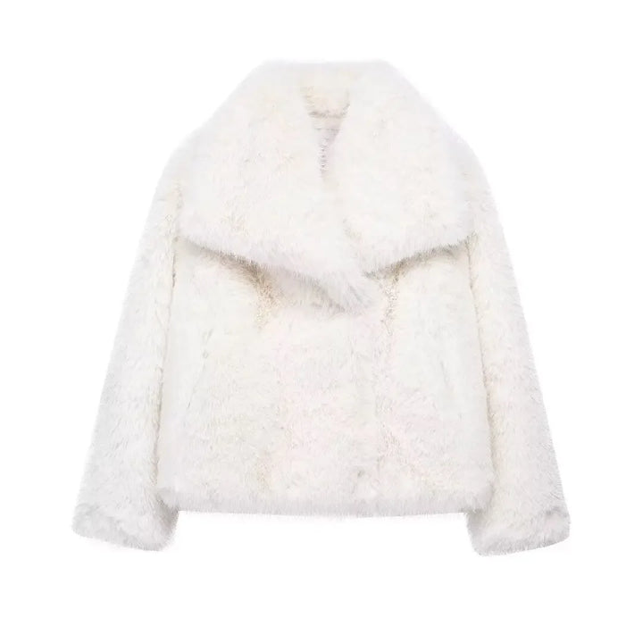 Plush Fluffy Autumn/Winter Faux Fur Coat