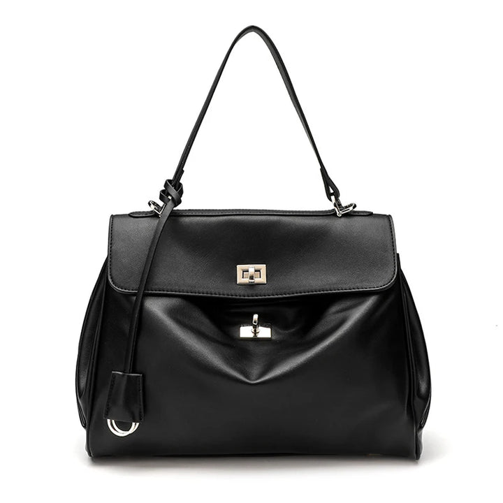 KELLIE | High-end Lock Armpit Leather Rodeo Bag