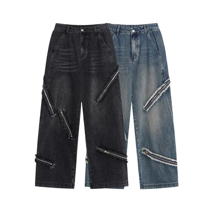 Vintage Distressed Grunge Cargo Jeans