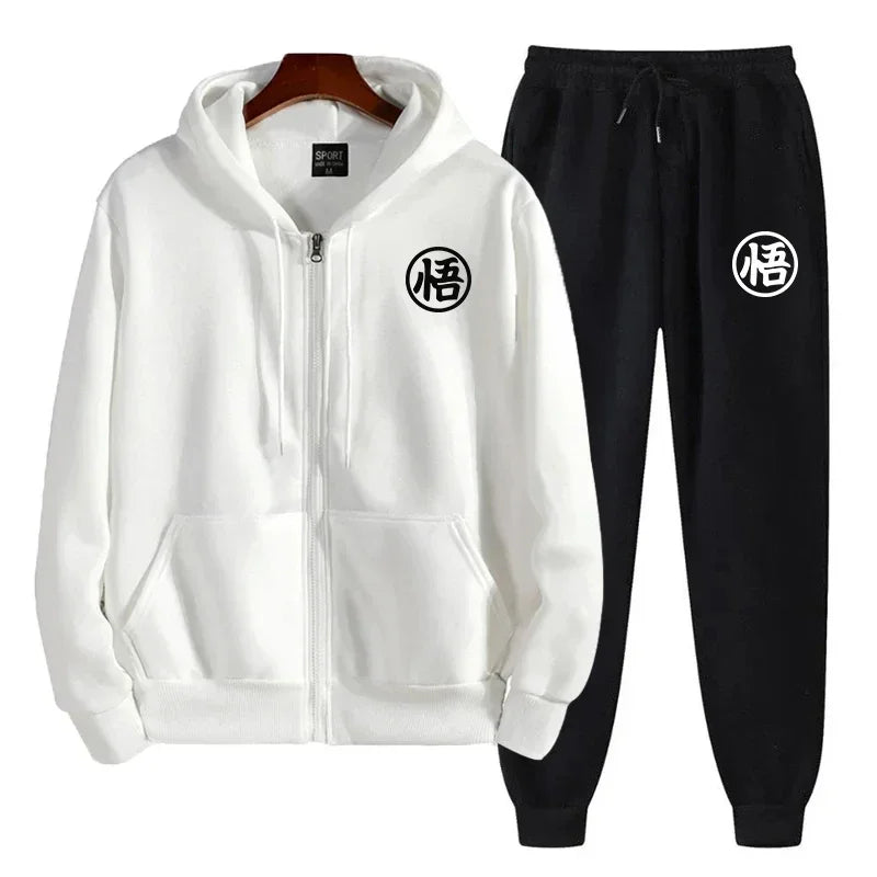 Winter Hooded Warm Sportswear Set