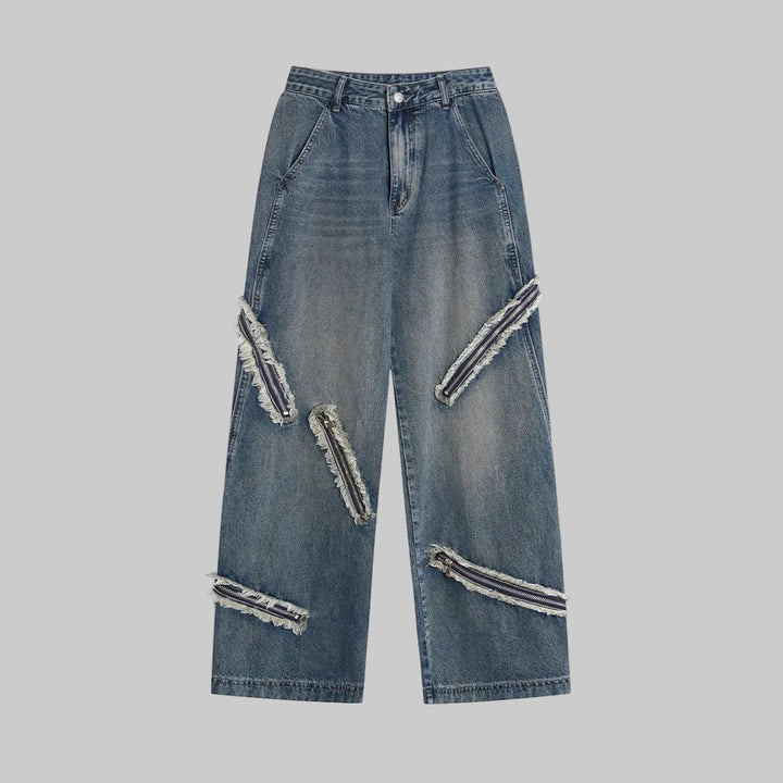 Vintage Distressed Grunge Cargo Jeans
