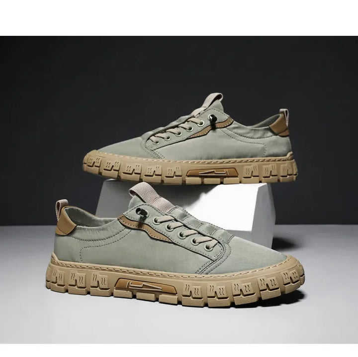 Breathable Lace-Up Casual Sneakers